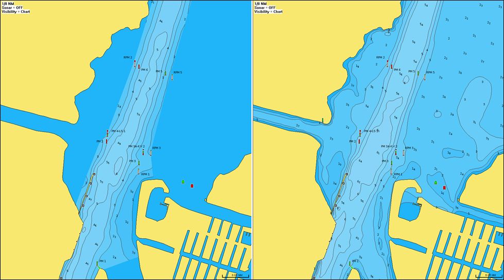 Grote Brekken in Friesland mit neuen Details in der Navionics Seekarte 2021